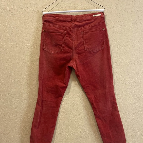 Pilcro The Letterpress Script Coduroy Cropped Skinny Pants - Picture 6 of 10